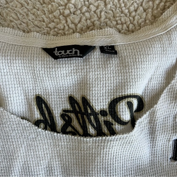 Pittsburgh Penguins Hockey thermal top Touch Alyssa Milano adorable top XL - Picture 6 of 9